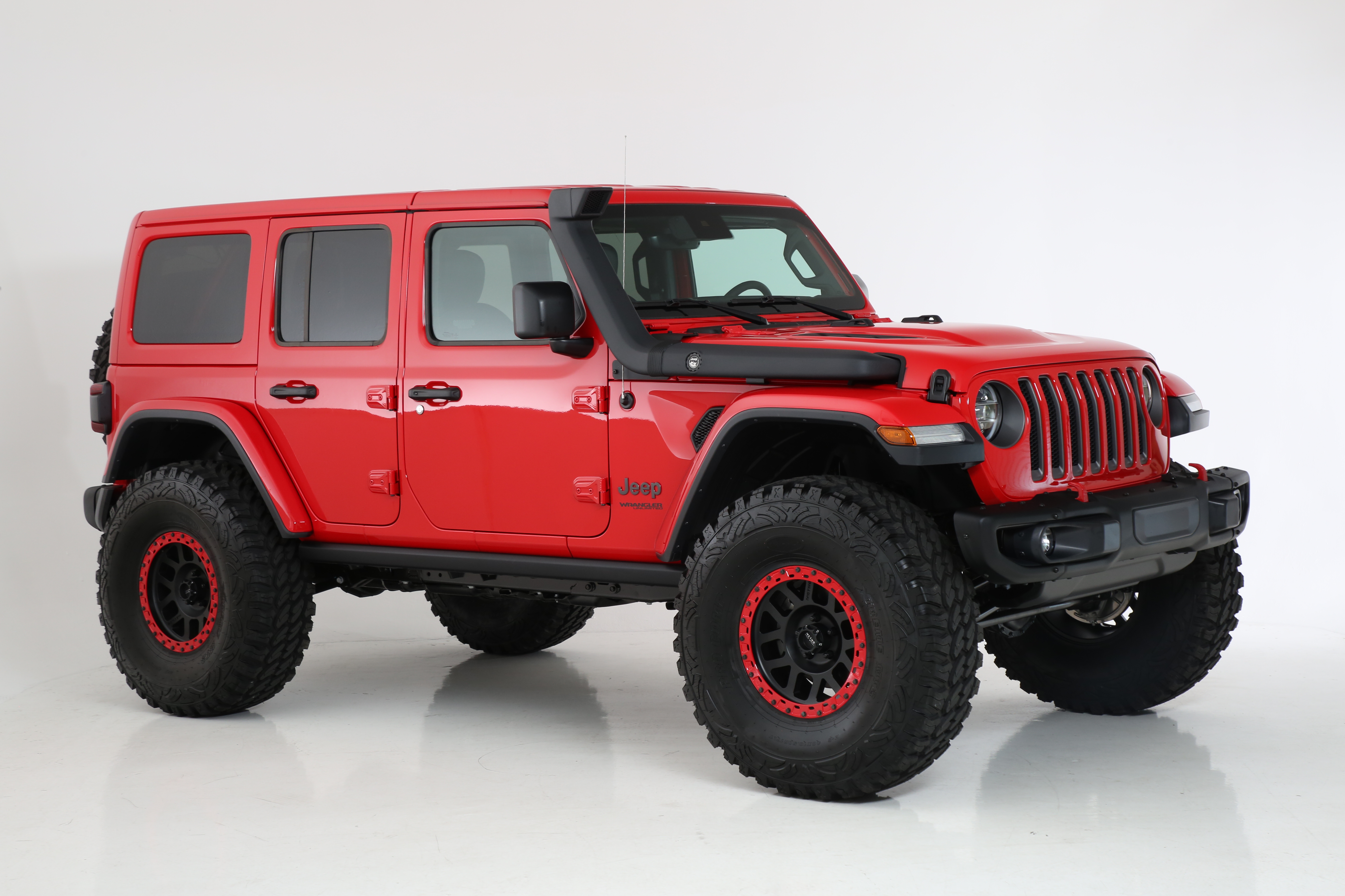 lifted JK Wrangler 2014 Dune color with Atlas bumpers from DSI